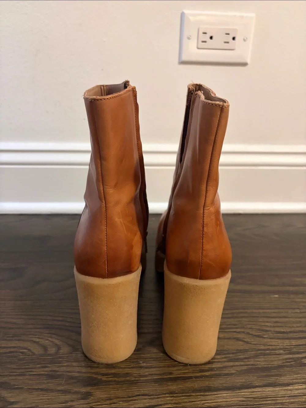 Seychelles Leather Platform Ankle Boots